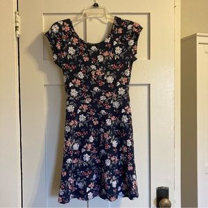 Cross back skater dress